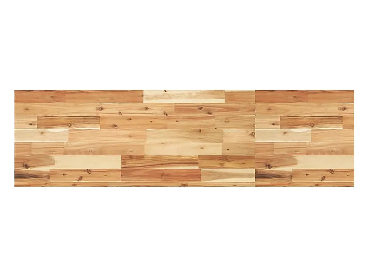 Estante flotante 4 uds madera acacia acabado aceite 140x40x4cm