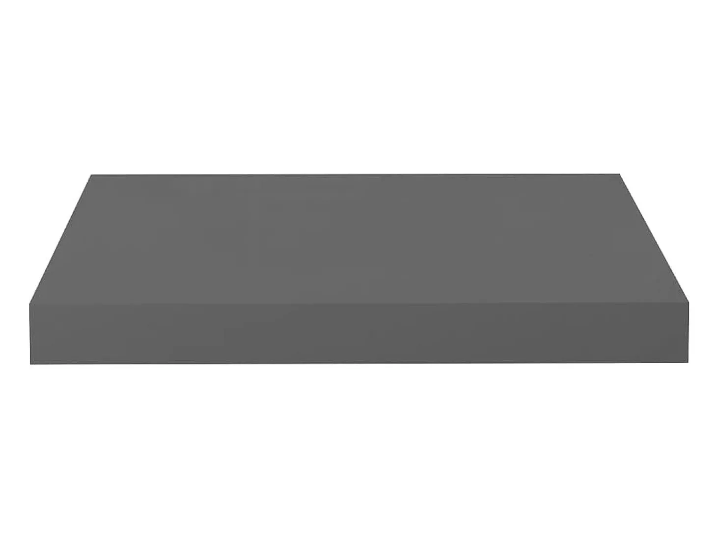 Estante flotante de pared 2 uds Gris brillo 40x23x3,8 cm MDF