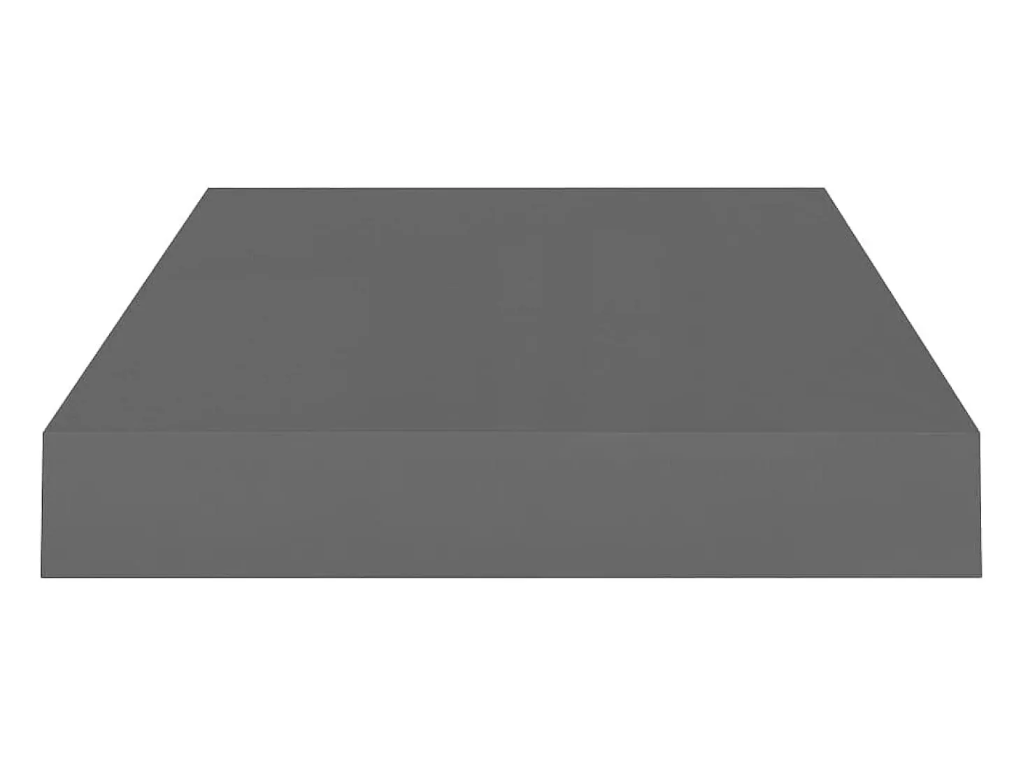 Estante flotante de pared 2 uds Gris brillo 40x23x3,8 cm MDF