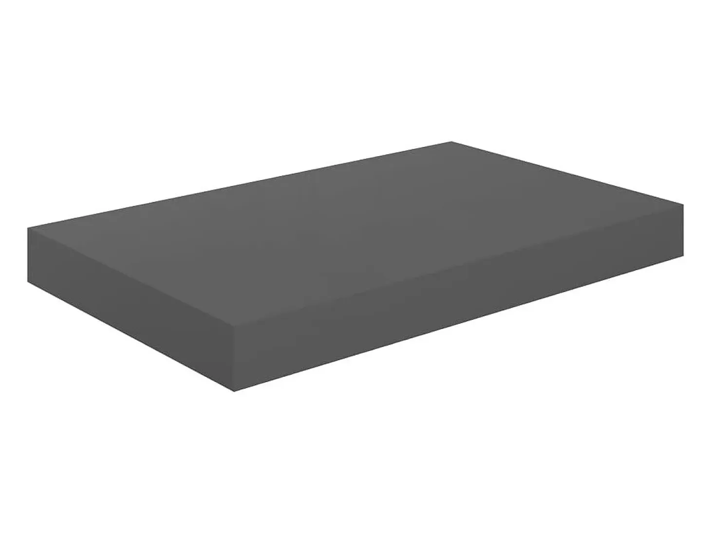 Estante flotante de pared 2 uds Gris brillo 40x23x3,8 cm MDF