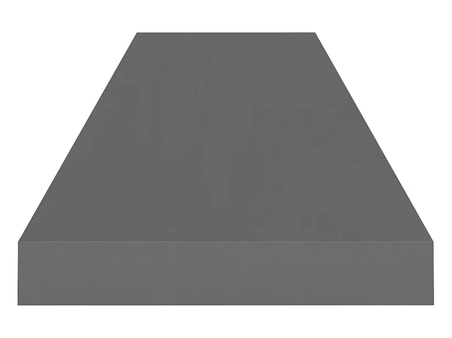 Estante flotante de pared 2 uds Gris brillo 90x23,5x3,8 cm MDF