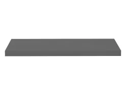 Estante flotante de pared 2 uds Gris brillo 80x23,5x3,8 cm MDF