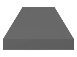 Estante flotante de pared 2 uds Gris brillo 80x23,5x3,8 cm MDF