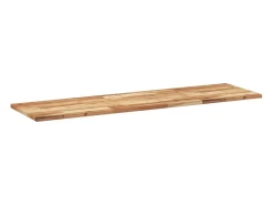 Estante flotante 140x40x2 cm acacia maciza acabado aceite