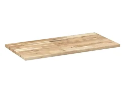 Estante flotante 100x40x2 cm madera maciza de acacia sin tratar