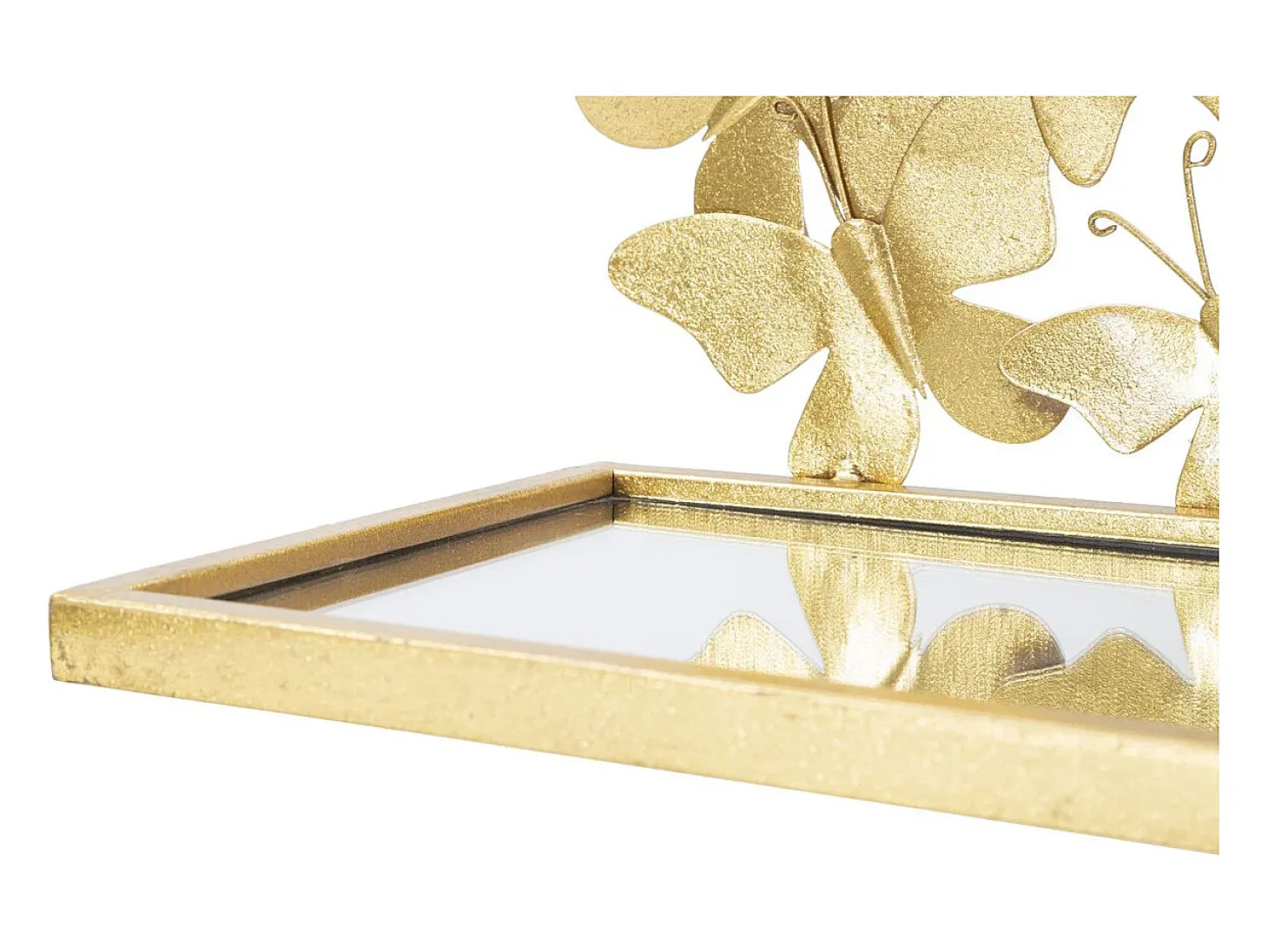 Estante Mariposa 18, Oro, 43x19,2x16,5 cm, Kendra Home