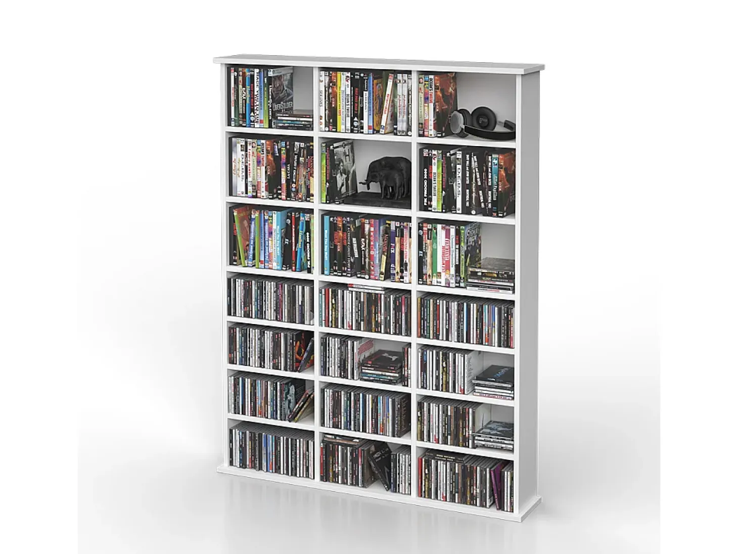 Estante para CDs blanco 105.4x19x136 jukebox