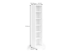 Estante para CDs blanco 21x20x91.8