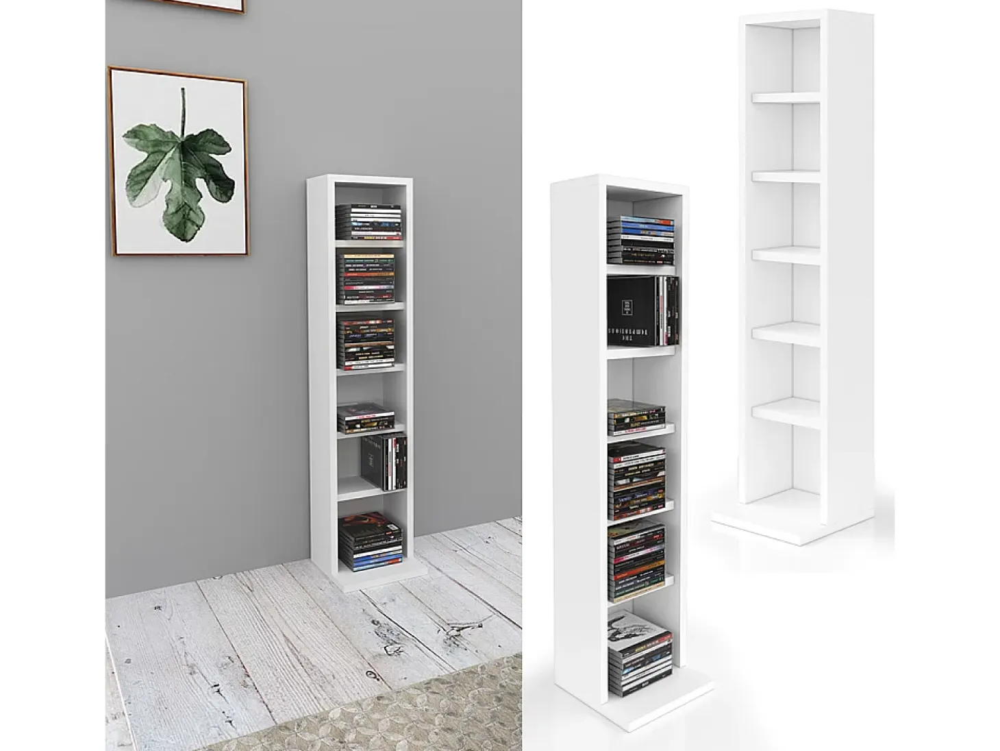 Estante para CDs blanco 21x20x91.8