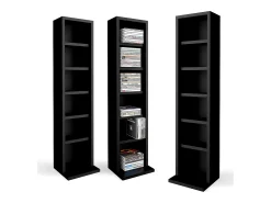 Estante para CDs negro 21x20x91.8
