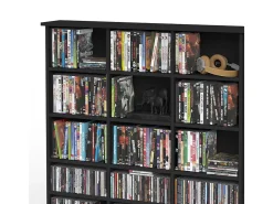Estante para CDs negro 105.4x19x136 jukebox
