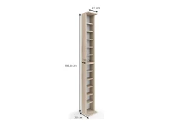 Estante para CDs sonoma 21x20x183.6