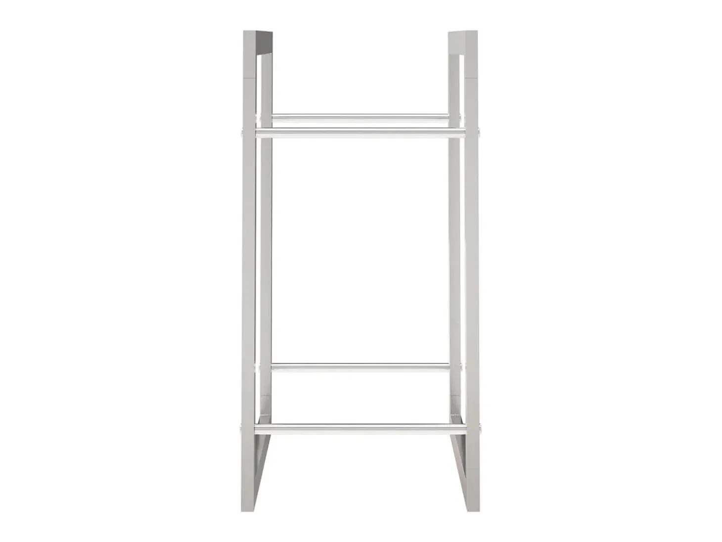 Estante para leña acero inoxidable 50x28x56 cm ES844919