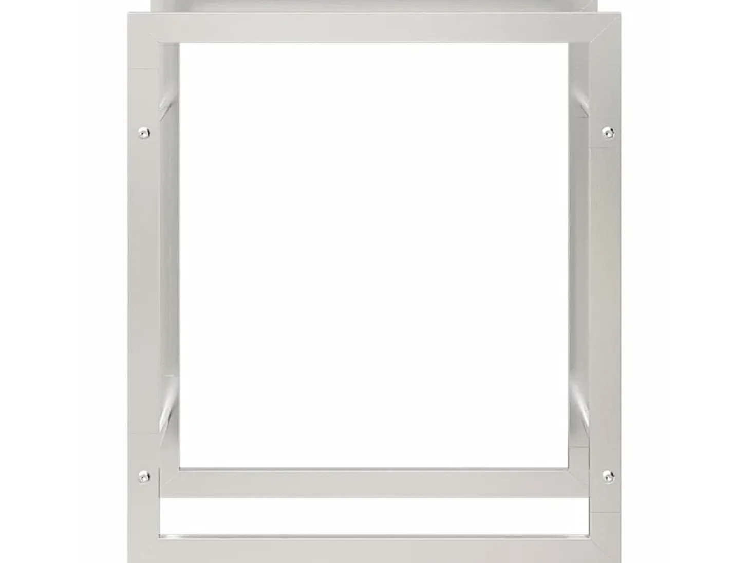 Estante para leña acero inoxidable 50x28x56 cm ES844919