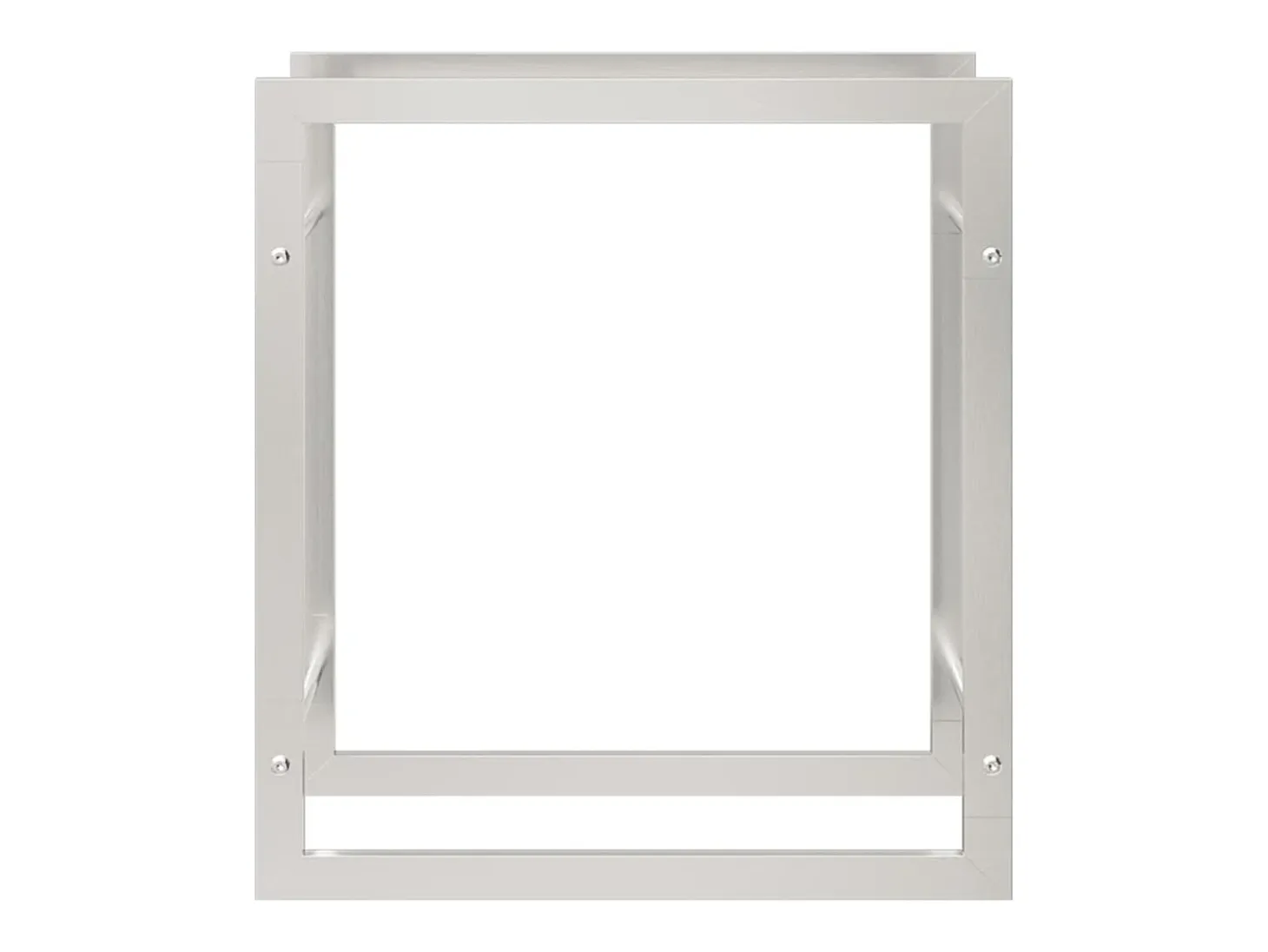 Estante para leña acero inoxidable 80x28x86 cm ES632405