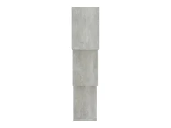 Estante pared cubo madera ingeniería gris hormigón 68x15x68 cm ES344861