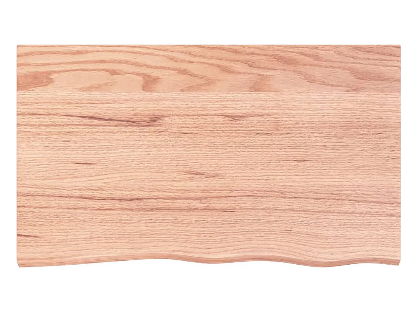 Estante pared madera roble tratada marrón claro 100x60x(2-4) cm