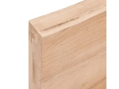 Estante pared madera roble tratada marrón claro 80x40x(2-6) cm ES15087