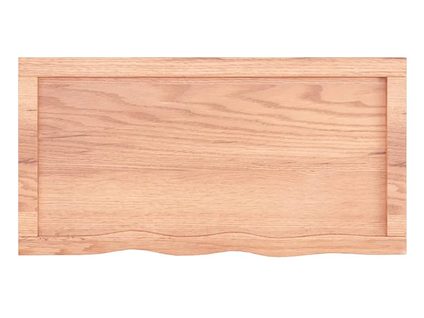 Estante pared madera roble tratada marrón claro 80x40x(2-6) cm ES15087