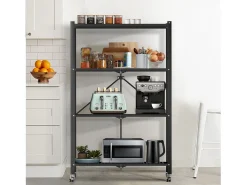 Estante plegable de 3-4 niveles para organizar el hogar, la cocina y la oficina - HomeMiYN