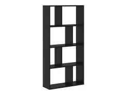 Estante Roble negro 60 x 20 x 120 cm Madera contrachapada