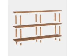Estante rústico en MDF revestido de melamina – 150 cm – Pinheiro Atlântico