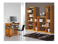 Estantería 4 baldas Altea en acabado madera maciza de pino color miel 120 cm(alto)80 cm(a