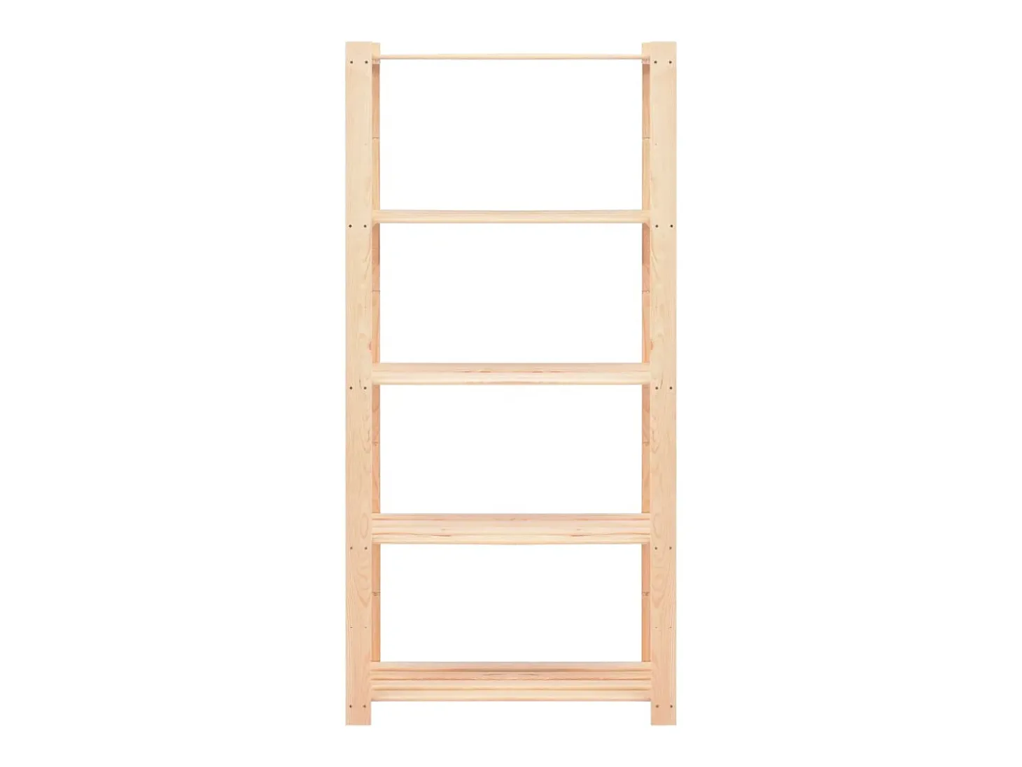 Estantería 5 niveles 5 unidades madera pino maciza 250 kg ES822166