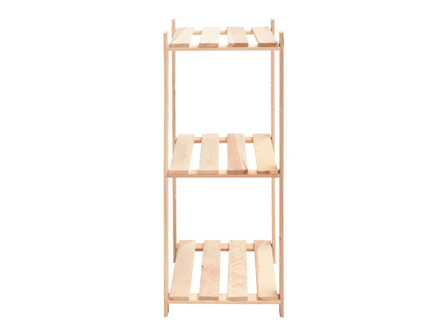 Estantería 3 niveles 3 unidades madera pino maciza 150 kg ES185494