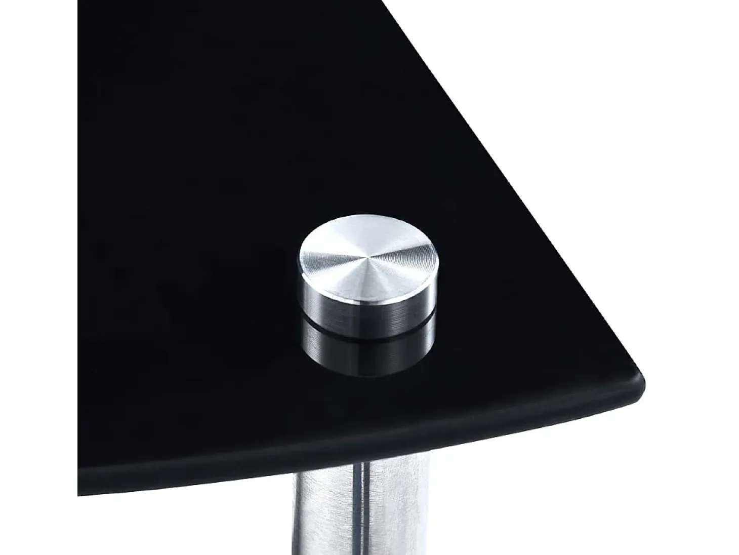 Estantería 4 niveles cristal templado negro 30x30x100 cm ES640584