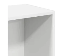 Estantería 2 niveles madera contrachapada blanco 40x30x76,5 cm