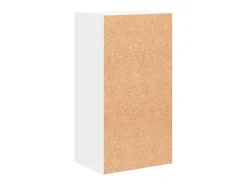 Estantería 2 niveles madera contrachapada blanco 40x30x76,5 cm