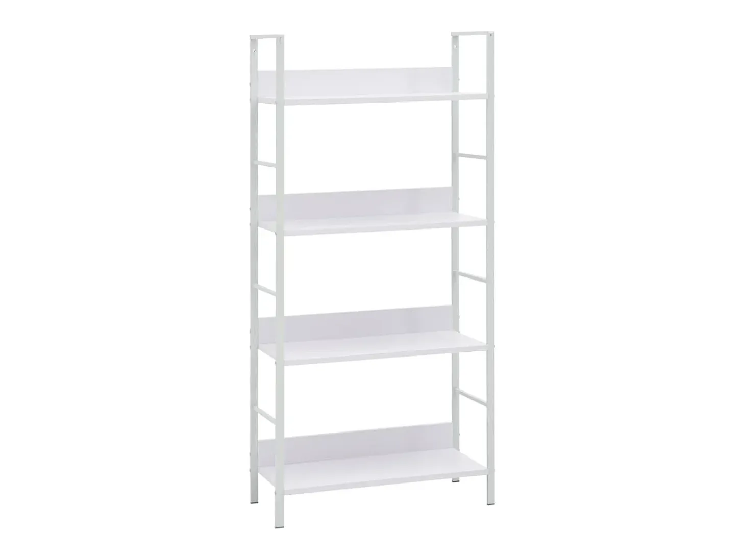Estantería 4 niveles madera ingeniería blanco 60x27,6x124,5 cm