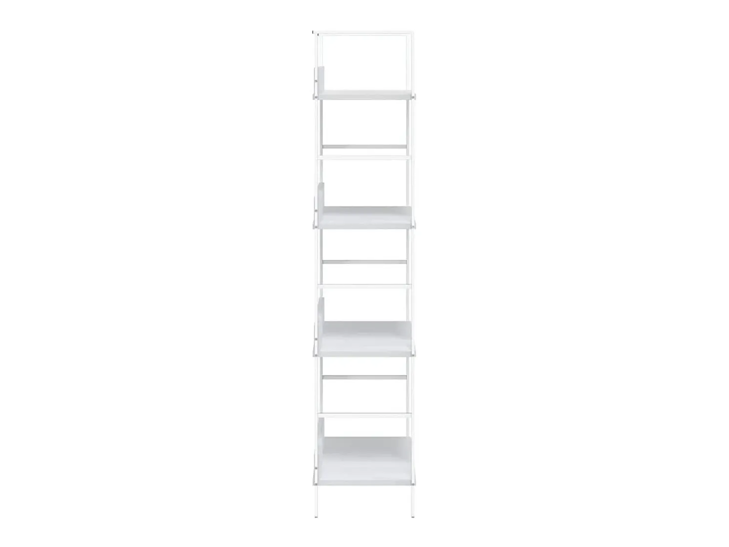Estantería 4 niveles madera ingeniería blanco 60x27,6x124,5 cm