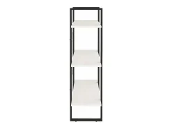 Estantería 3 niveles madera maciza de pino blanco 80x30x105 cm