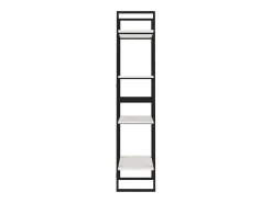 Estantería 4 niveles madera maciza de pino blanco 60x30x140 cm