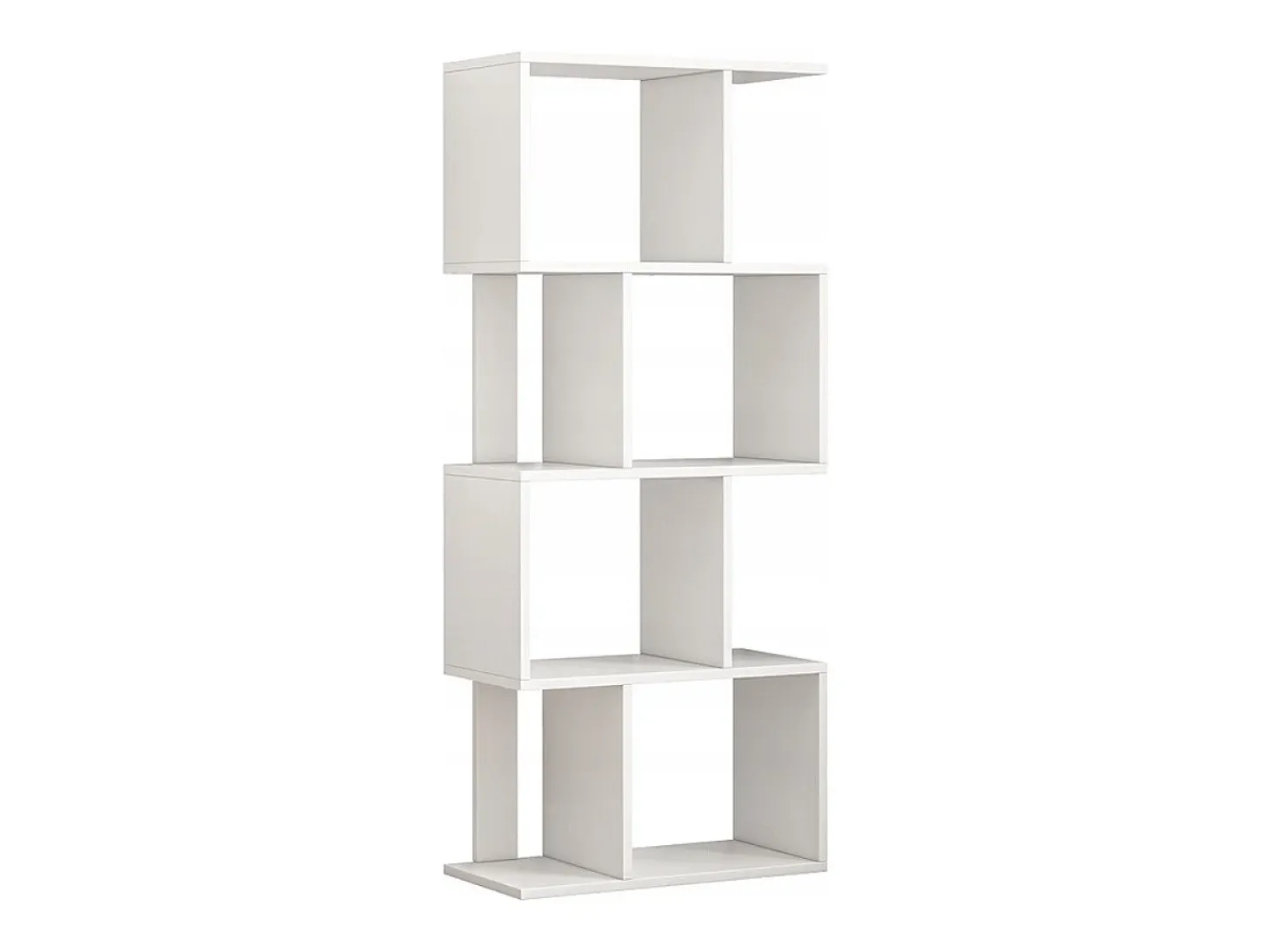 ESTANTERÍA ABIERTA DE PIE BLANCA ESTANTE ARMARIO BIBLIOTECA MODERNA LOFT 140 CM