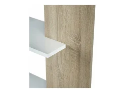 Estantería Alida alta de 5 estantes acabado blanco artic/roble, 180 cm(alto)90 cm(ancho)2