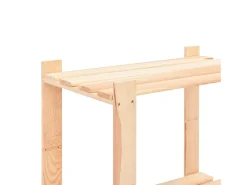 Estantería almacenaje 3 niveles madera pino maciza 150 kg ES912795