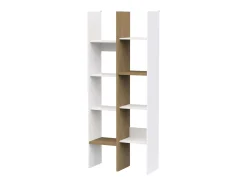 Estantería Alta Librería Acces Roble Hamilton/Blanco 76x183x33 cm