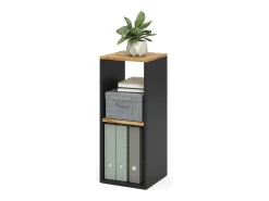 Estantería antracita/roble dorado 30x30x74 tomy