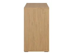 Estantería baja acabado de madera clara de roble 140 cm EPURE