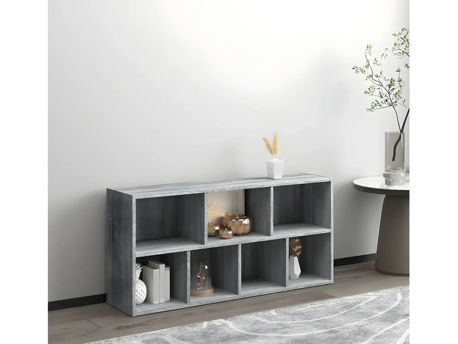 Estantería color gris Sonoma 50x25x106 cm