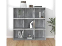 Estantería color gris Sonoma 98x30x98 cm