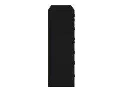Estantería con puertas madera de ingeniería negro 136x37x109 cm