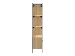 Estantería con puertas madera roble Sonoma 76,5x30x154,5 cm