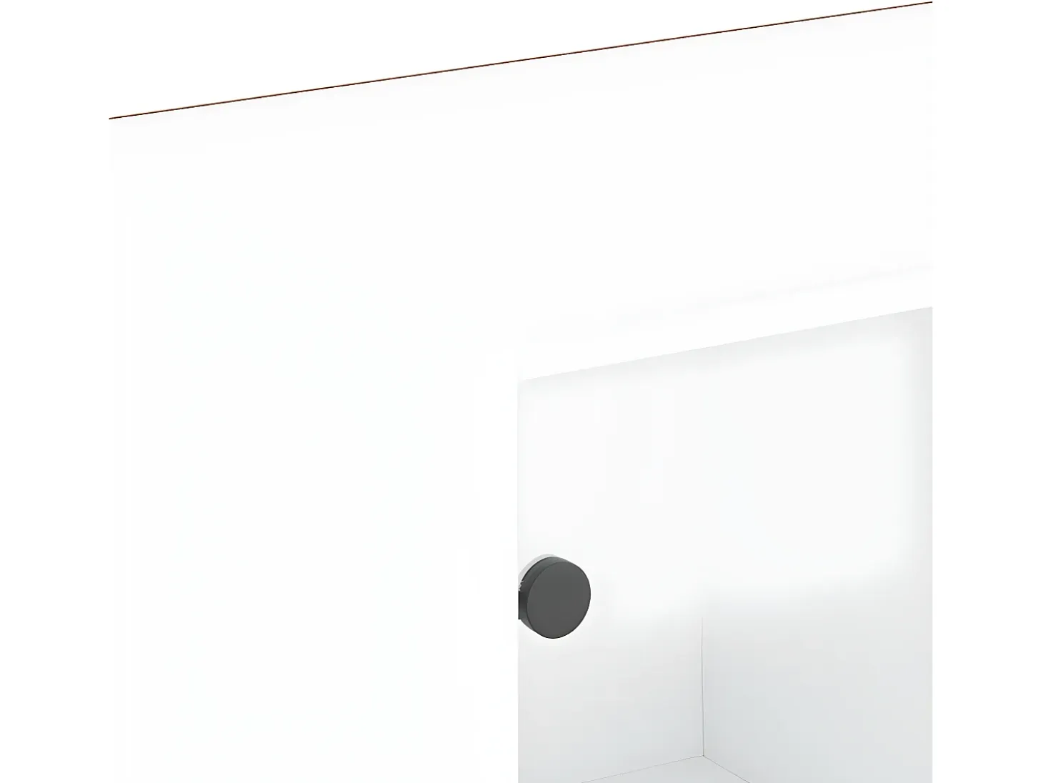 Estantería con puertas madera de ingeniería negro 204x37x75 cm