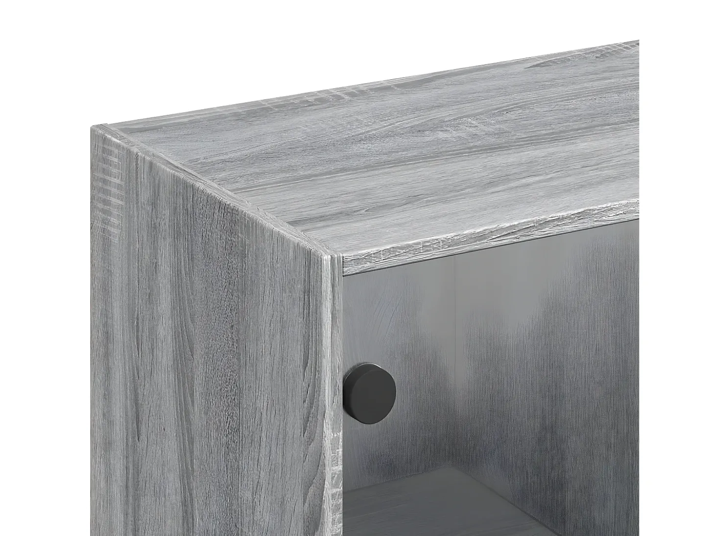 Estantería con puertas madera gris Sonoma 136x37x142 cm