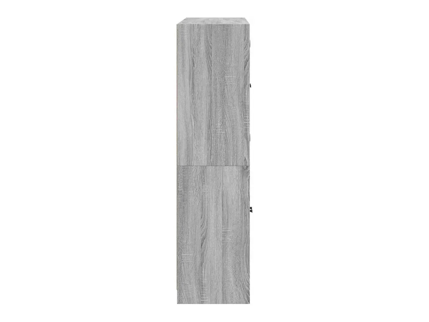 Estantería con puertas madera gris Sonoma 136x37x142 cm