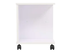 Estantería con ruedas blanca 50x35x42 cm